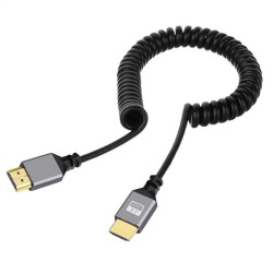 Mini HDMI  to HDMI Coiled cable (4K)